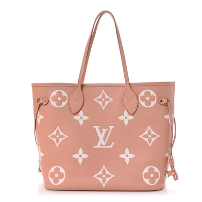 Louis Vuitton Empreinte Monogram Giant Neverfull MM Trianon Pink Cream 1 of 11