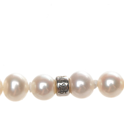 Tiffany Sterling Silver Ziegfeld Pearl Long Necklace 43" 4 of 9