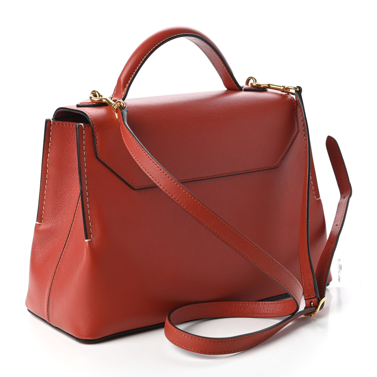 Mulberry Silky Calfskin Small Seaton Rust 3 of 9