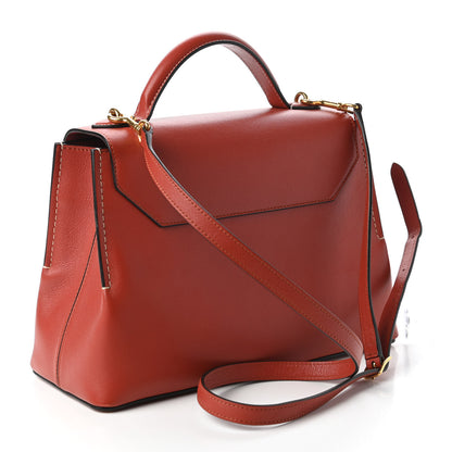 Mulberry Silky Calfskin Small Seaton Rust 3 of 9