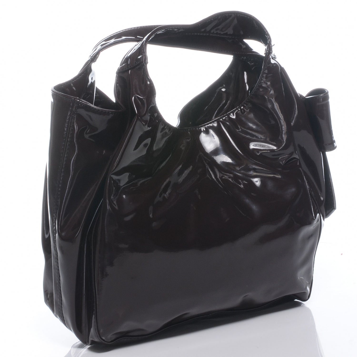 Valentino Garavani Patent Lacca Small Nuage Hobo Purple 3 of 7