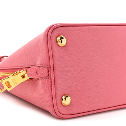 Prada Saffiano Lux Small Promenade Tote  Peonia 10 of 13