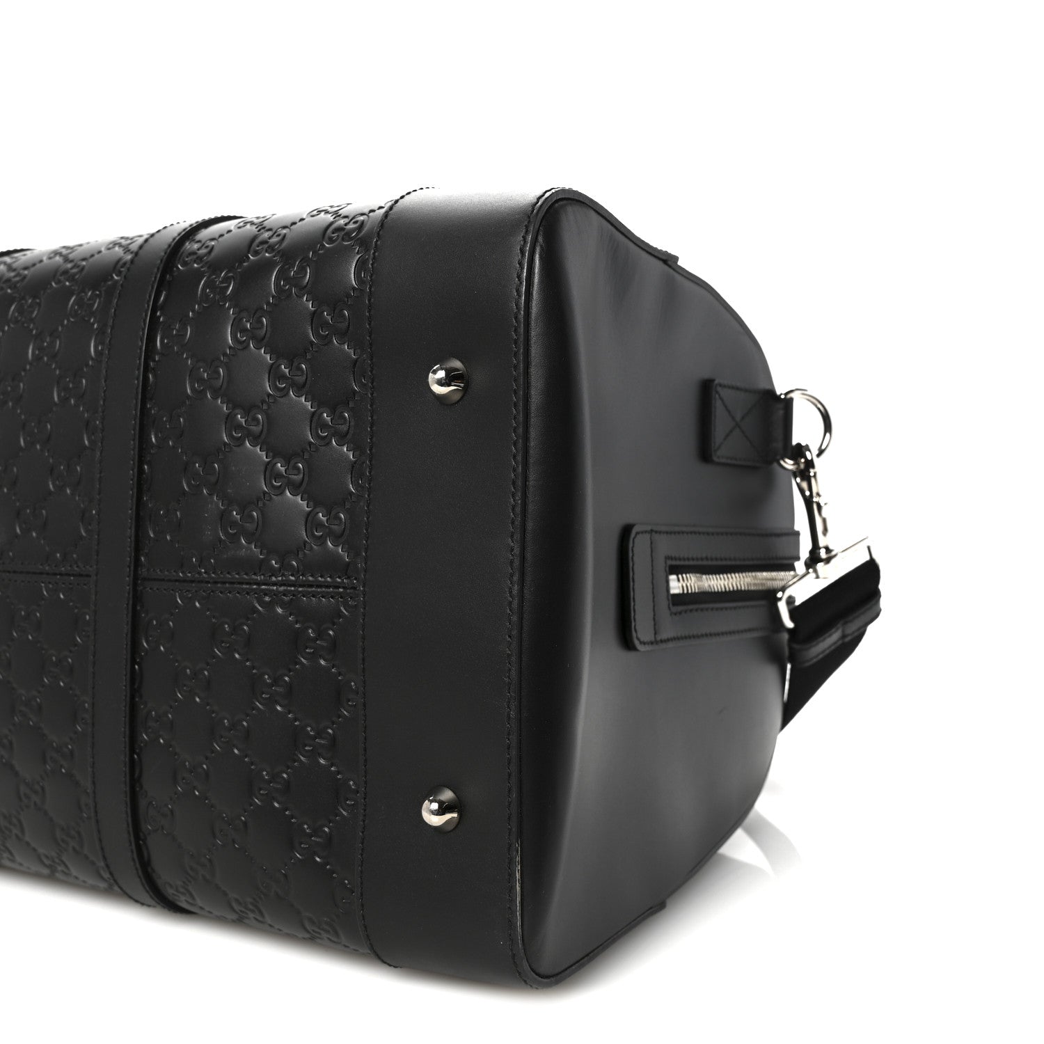 Gucci Guccissima Signature Medium Duffle Black 9 of 9