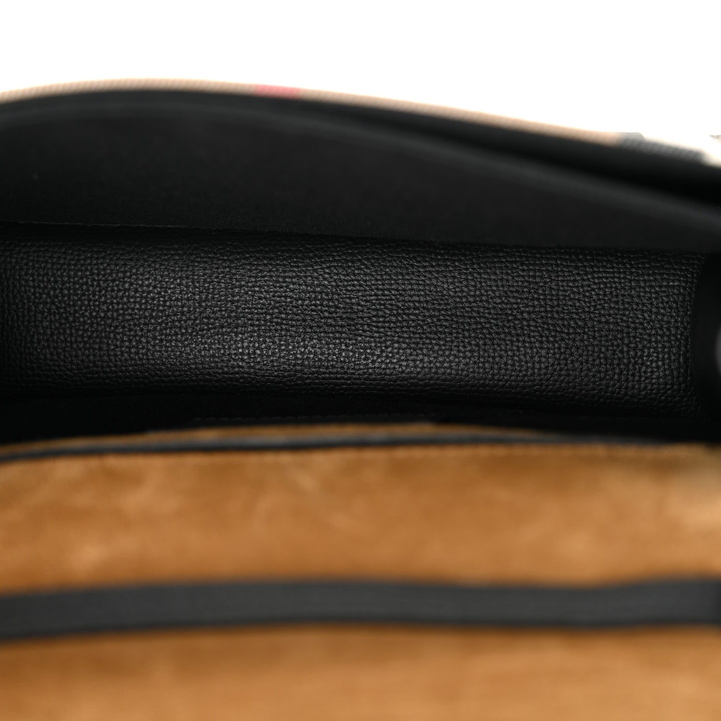 Derby Calfskin House Check Small Macken Crossbody Bag Black