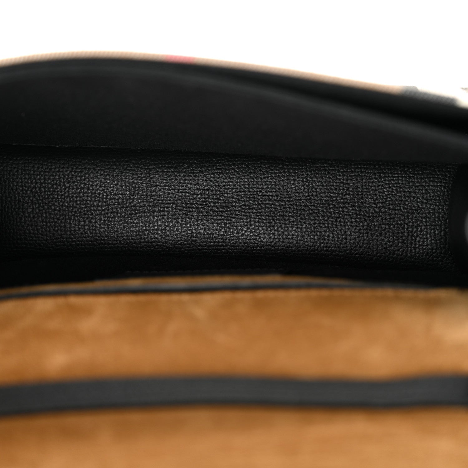 Burberry Derby Calfskin House Check Small Macken Crossbody Bag Black 5 of 11
