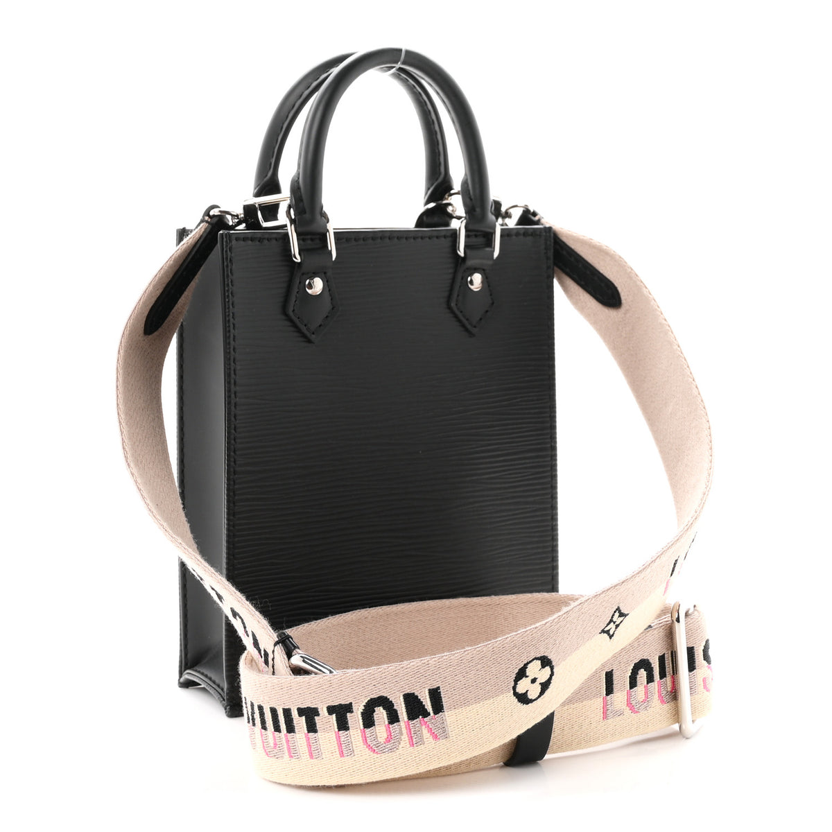 Epi Jacquard Petit Sac Plat Black