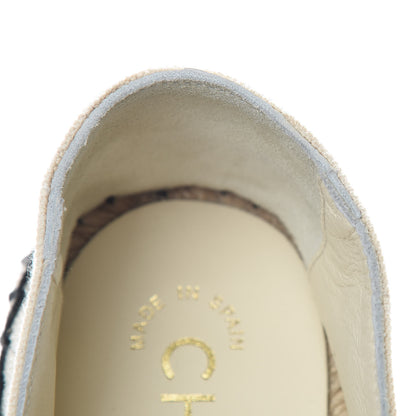 Chanel Fabric Biarritz CC Espadrilles 37 Beige Black 11 of 12