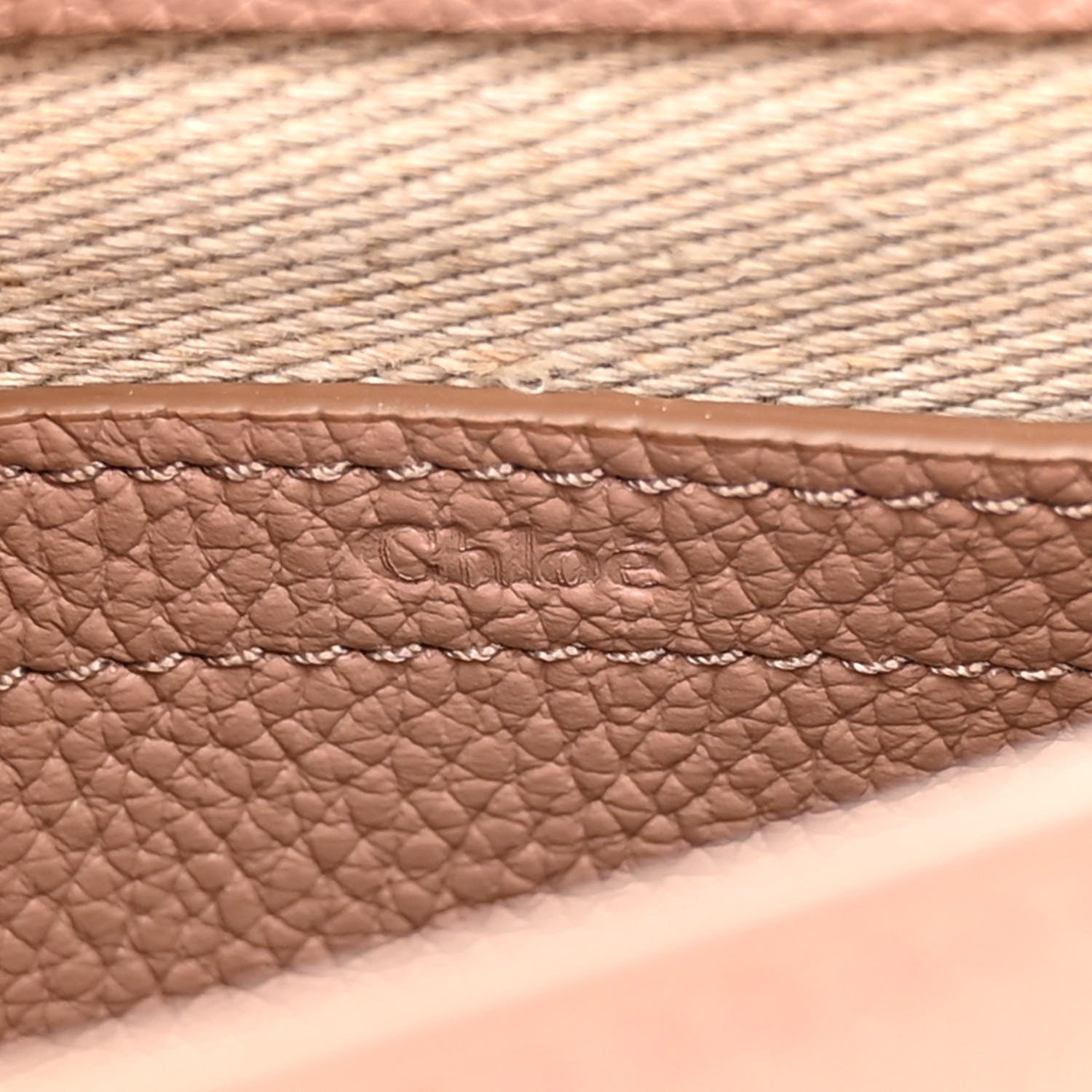 Chloe Grained Calfskin Small Marcie Saddle Bag Wood Rose 6 of 9