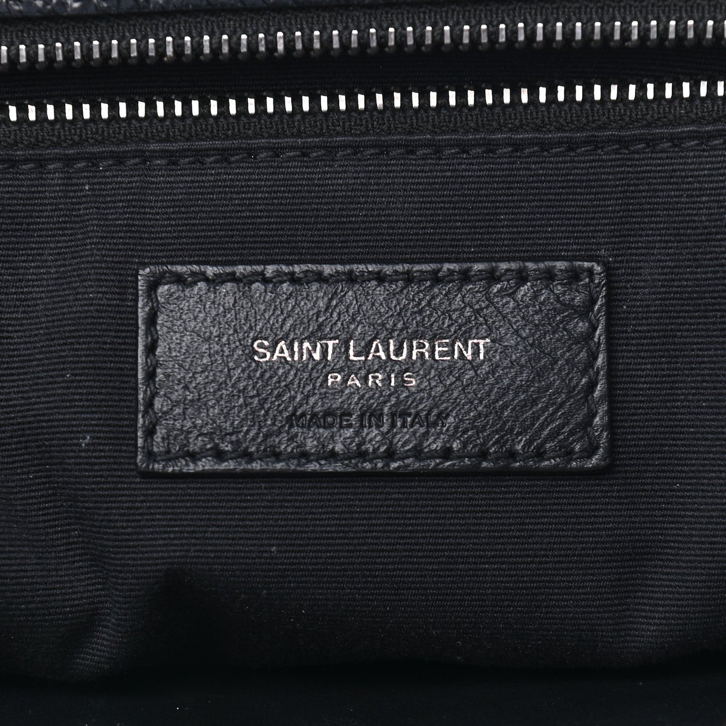 Crinkled Calfskin Matelasse Monogram Large Niki Chain Satchel Black