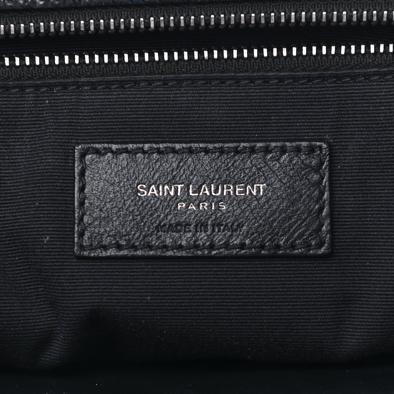 Saint Laurent Crinkled Calfskin Matelasse Monogram Large Niki Chain Satchel Black 17 of 24