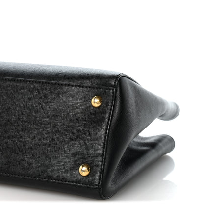 Fendi Vitello Elite Petite 2Jours Tote Black 10 of 13