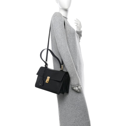 Prada Calfskin Medium Soft Sound Shoulder Bag Black 3 of 12