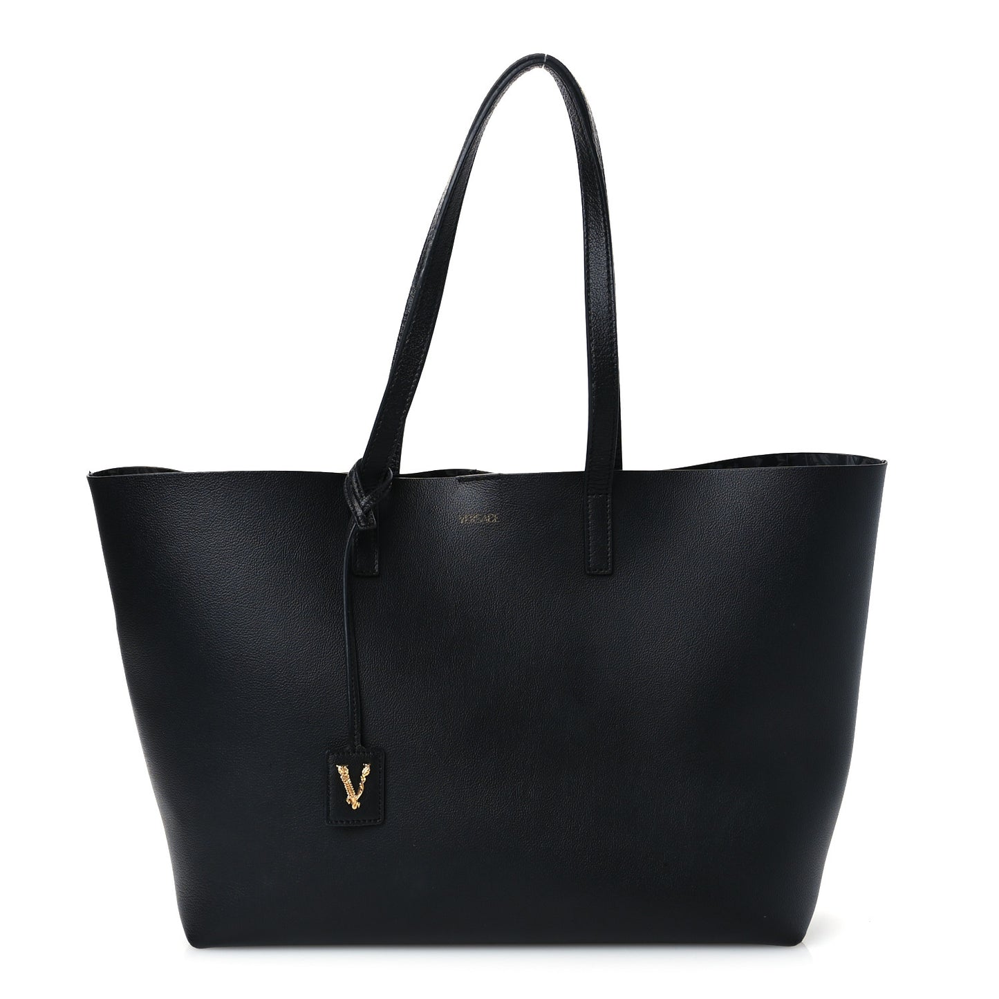 Calfskin Virtus Tote Black