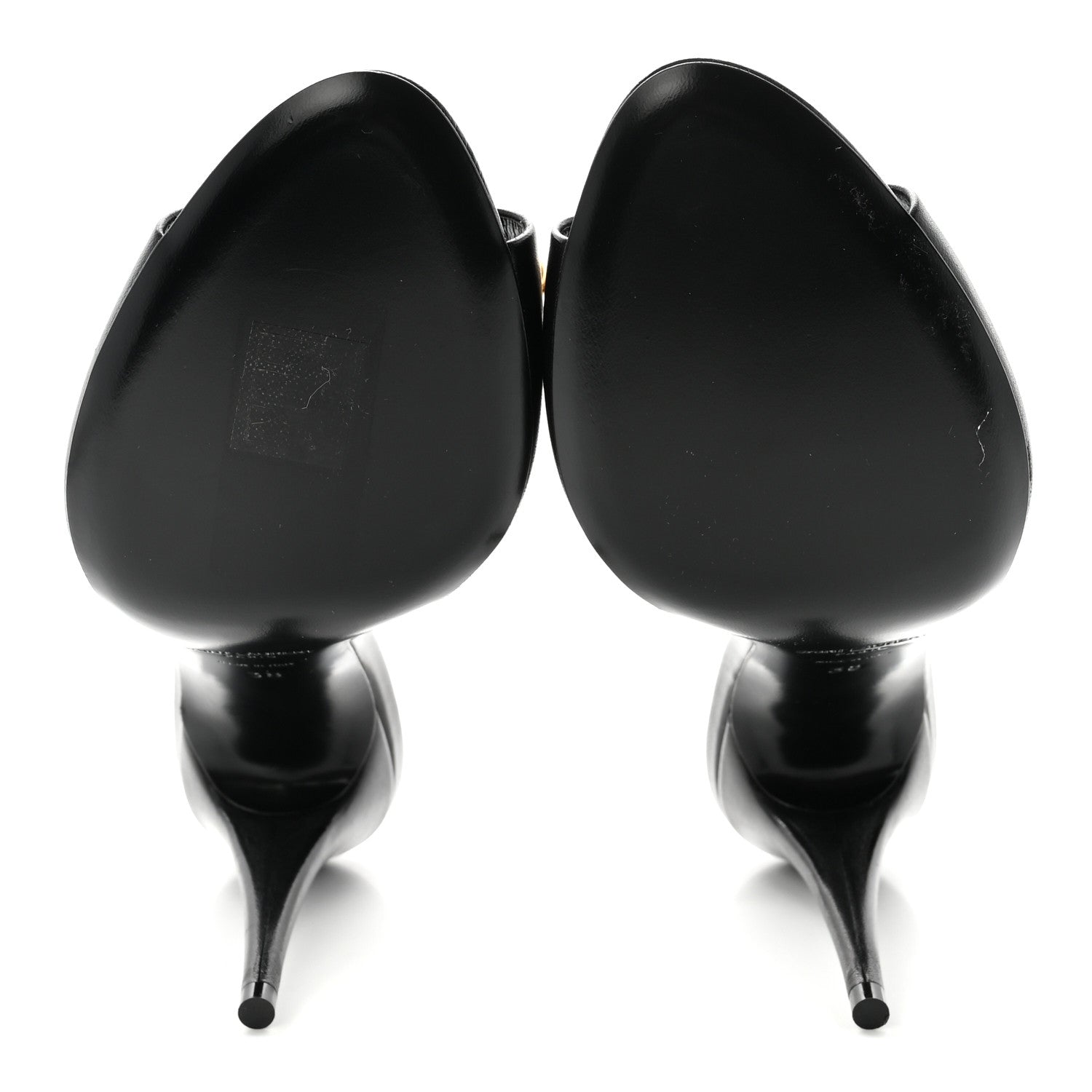 Saint Laurent Calfskin New Belfagor Sexy 95mm Mules 38 Black 6 of 10