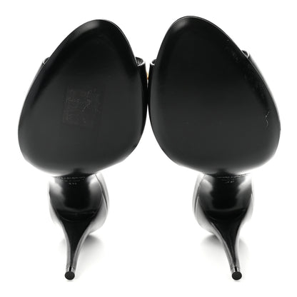 Saint Laurent Calfskin New Belfagor Sexy 95mm Mules 38 Black 6 of 10