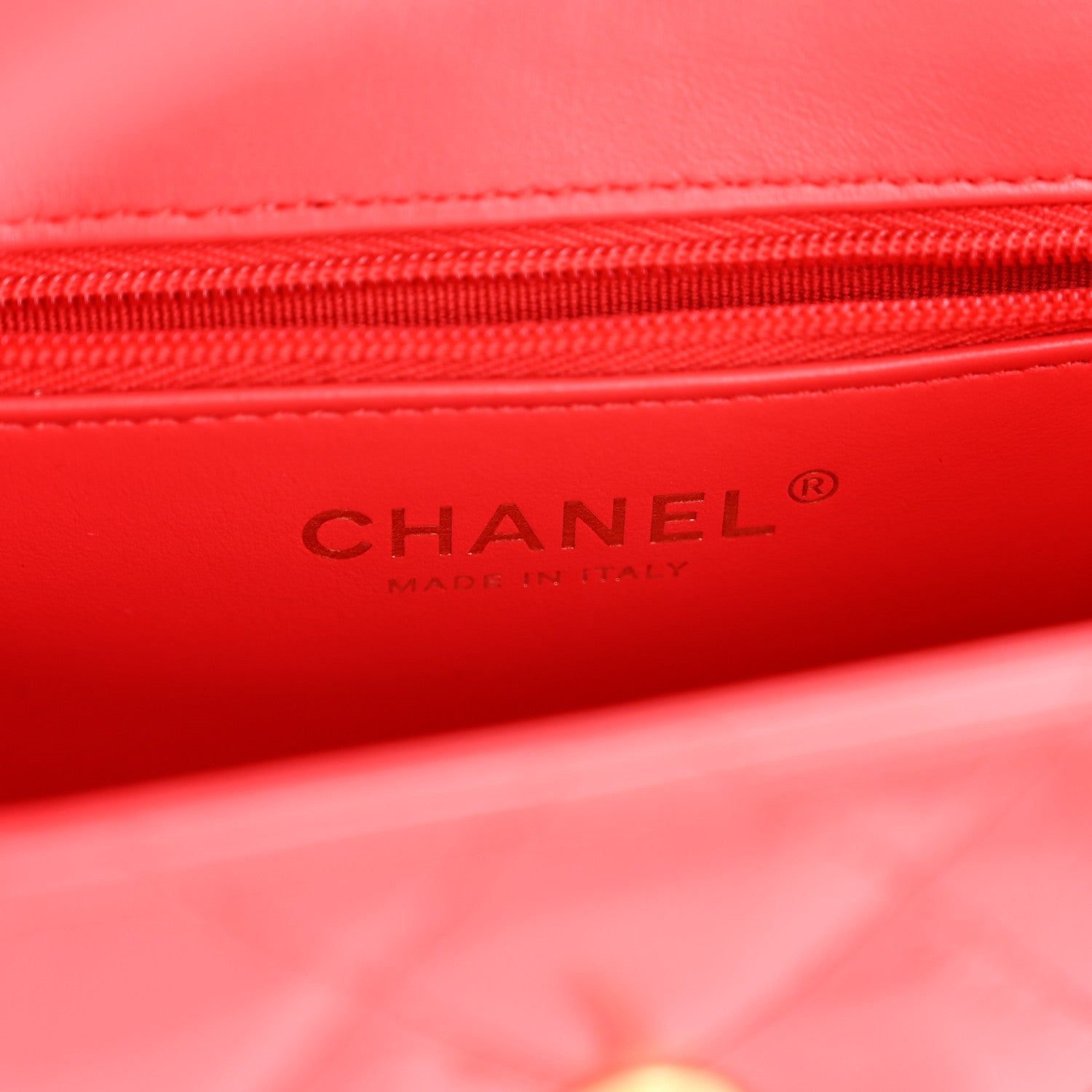 Chanel Shiny Aged Calfskin Quilted Nano Kelly Shopper Red 6 of 12