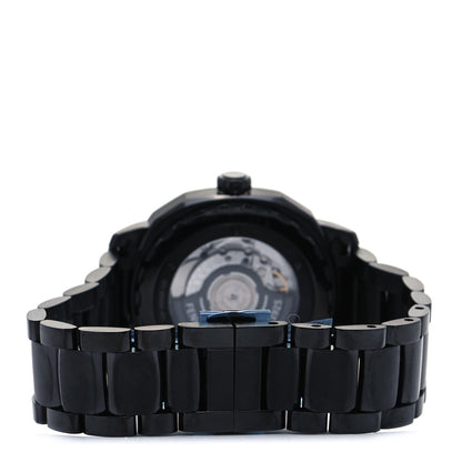 Fendi PVD Stainless Steel 42mm Selleria GMT Automatic Watch Black 3 of 4