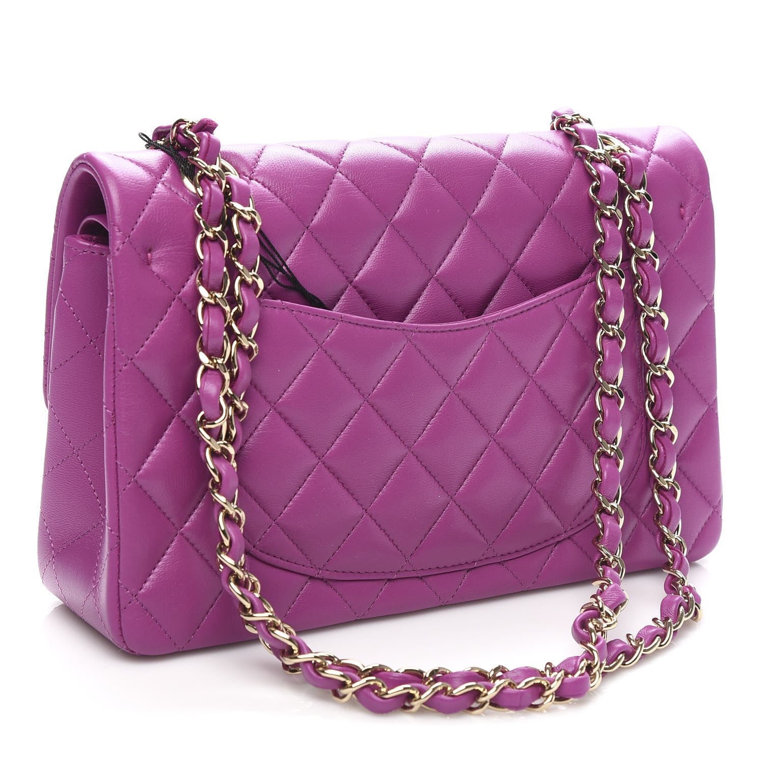 Chanel Lambskin Quilted Small Double Flap Purple 4 of 11