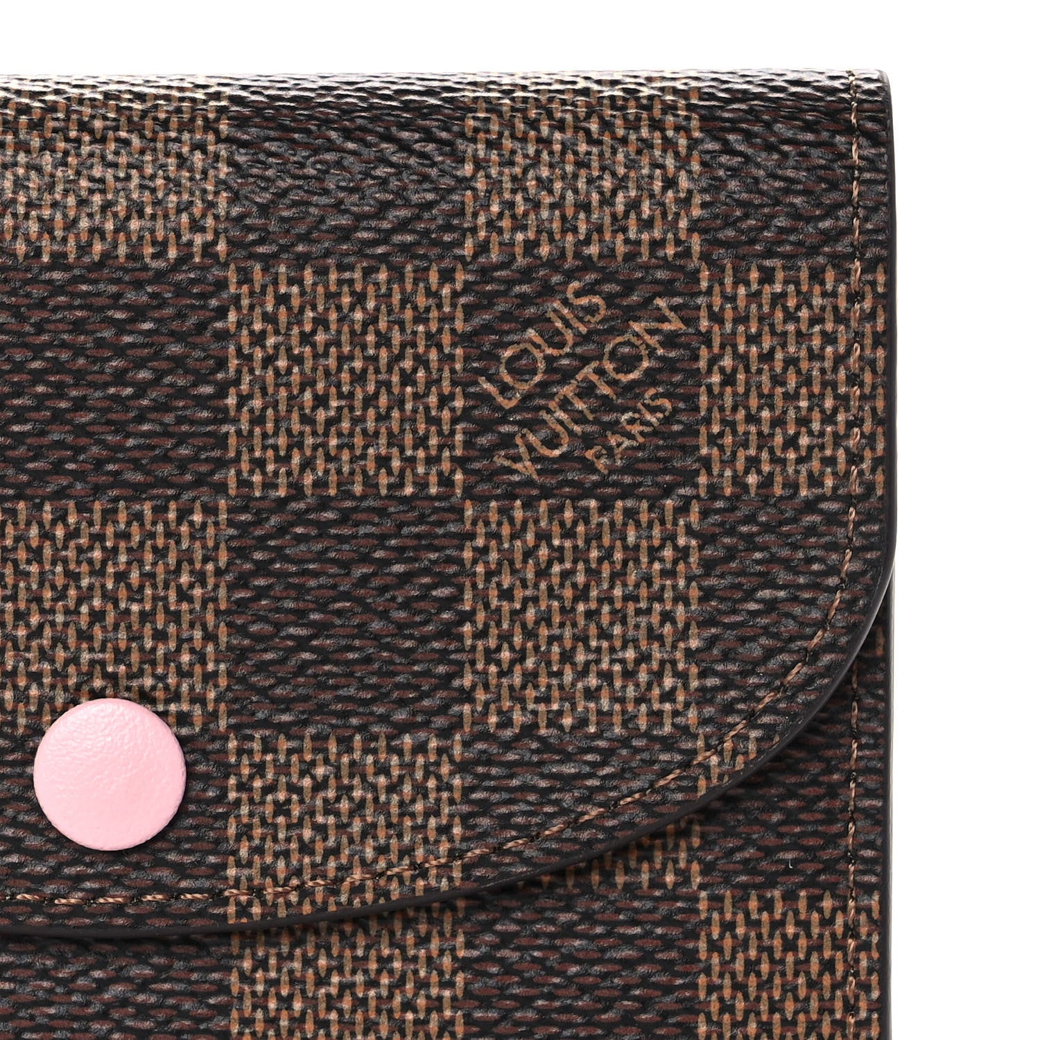 Louis Vuitton Damier Ebene Rosalie Coin Purse Rose Ballerine 9 of 10