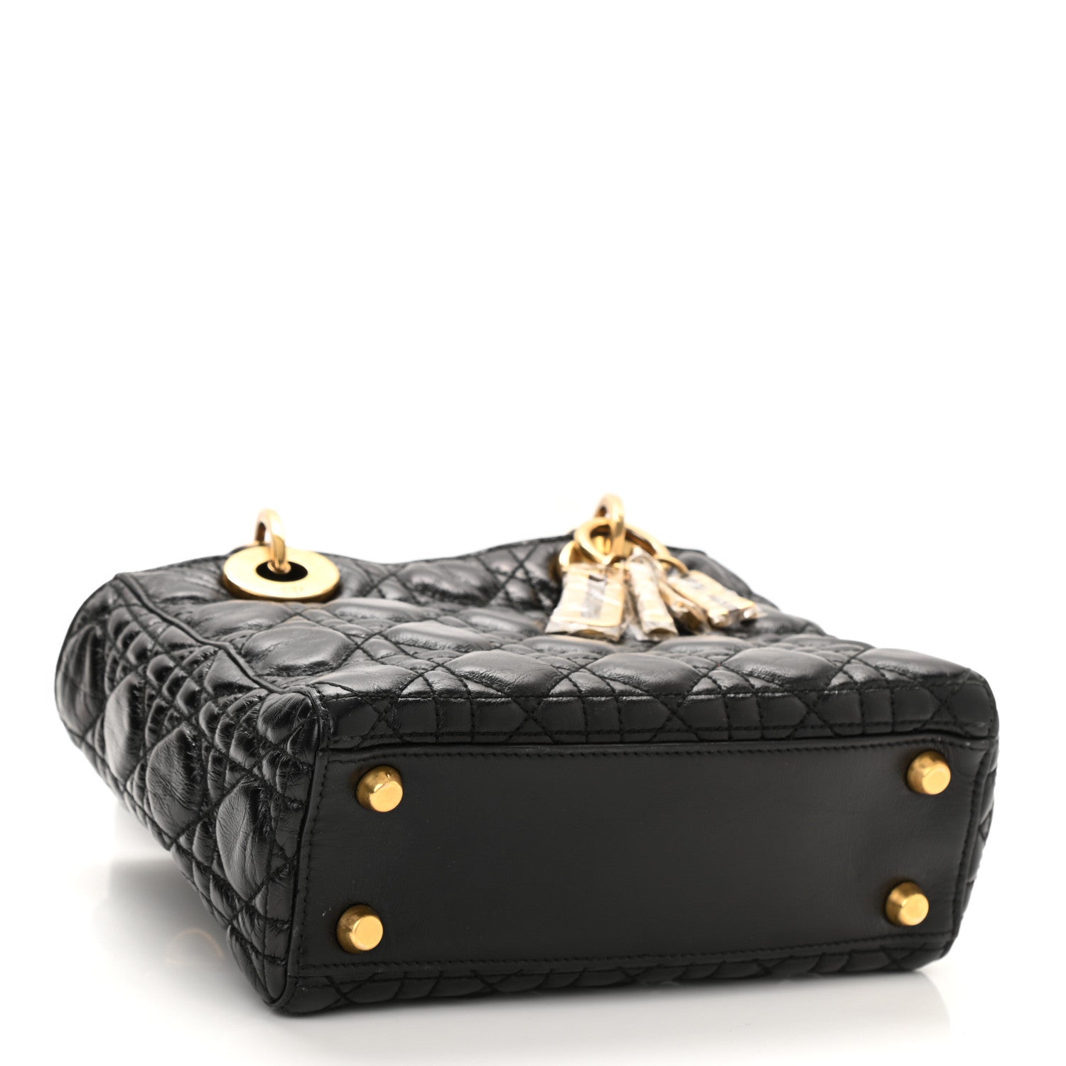 Christian Dior Lambskin Cannage Small Lucky Badges My Lady Dior Black 4 of 8