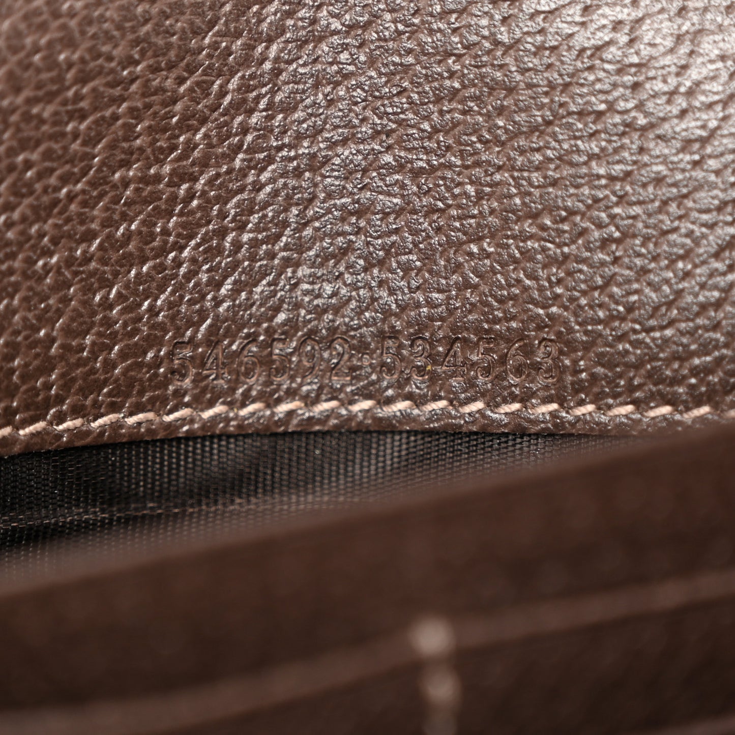 GG Supreme Monogram Web Ophidia Wallet On Chain Brown
