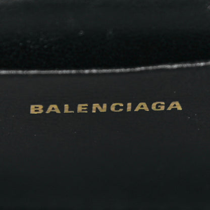 Balenciaga Metallic Calfskin Crocodile Embossed Hourglass Top Handle Bag Mini Gold 6 of 17