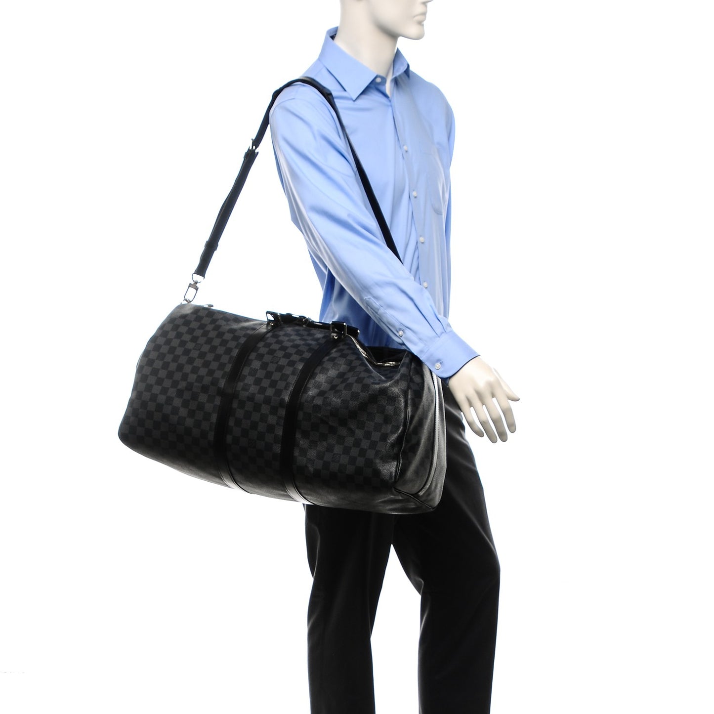 Damier Graphite Keepall Bandouliere 55
