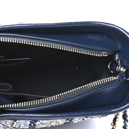 Chanel Tweed Calfskin Small Gabrielle Hobo Blue 4 of 6