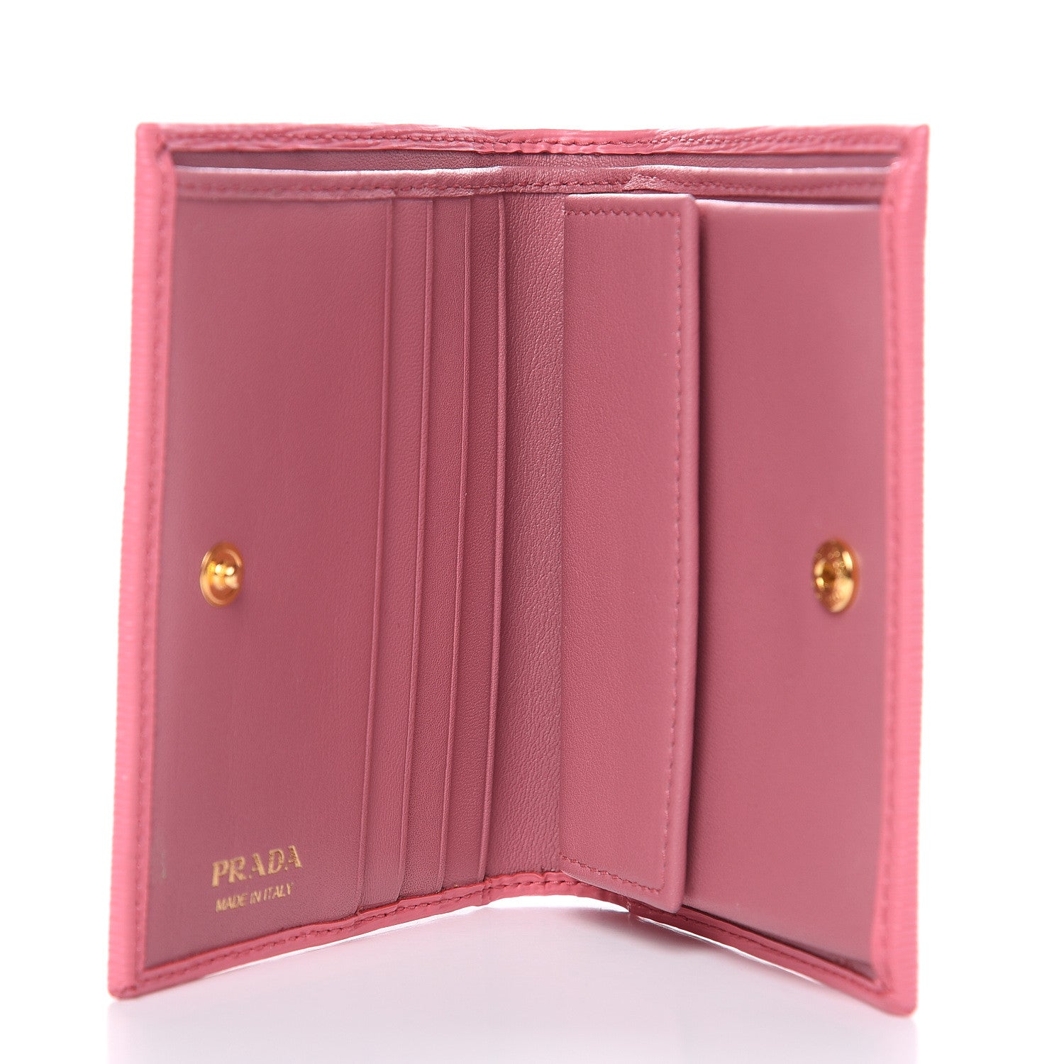 Prada Vitello Move Bifold Wallet Peonia 5 of 8