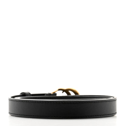 Gucci Calfskin Double G 20mm Belt 85 34 Black 2 of 5