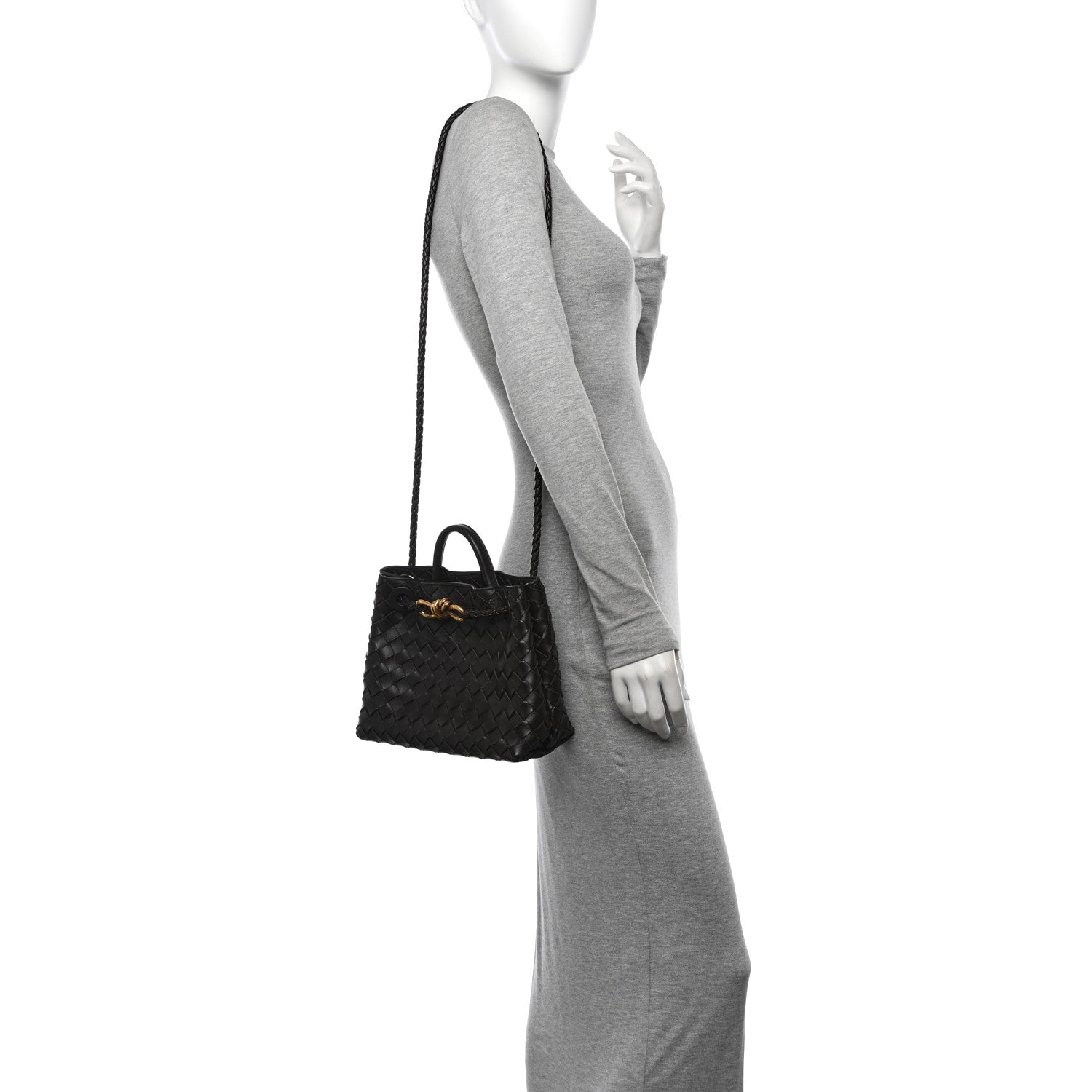 Bottega Veneta Nappa Intrecciato Small Andiamo Shoulder Bag Fondant 2 of 11