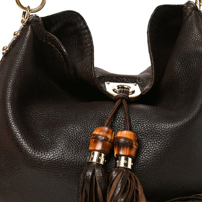 Gucci Calfskin Guccissima Large Indy Top Handle Hobo Brown 8 of 10
