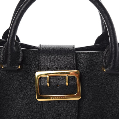 Burberry Soft Grain Calfskin Small Buckle Tote Black 13 of 13