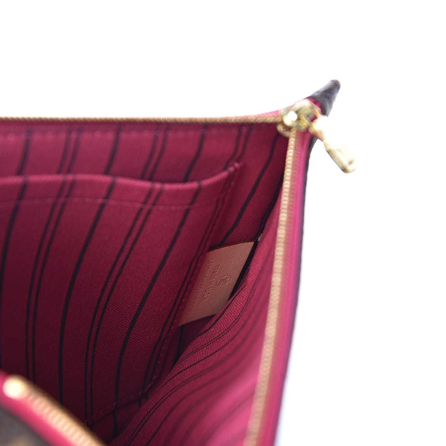 Louis Vuitton Monogram Neverfull MM GM Pochette Pivoine 7 of 12