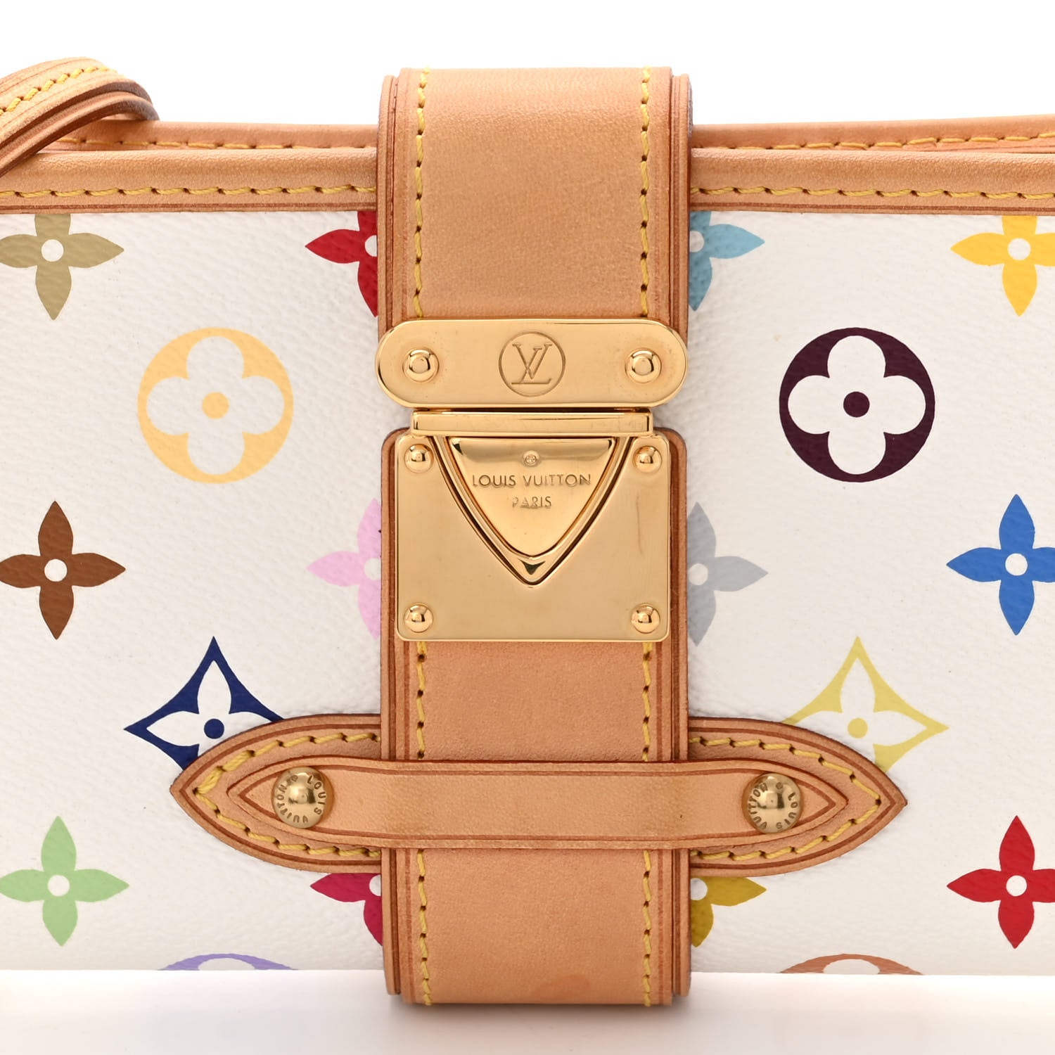 Louis Vuitton LOUIS VUITTON Monogram Multicolor Shirley White 7 of 9