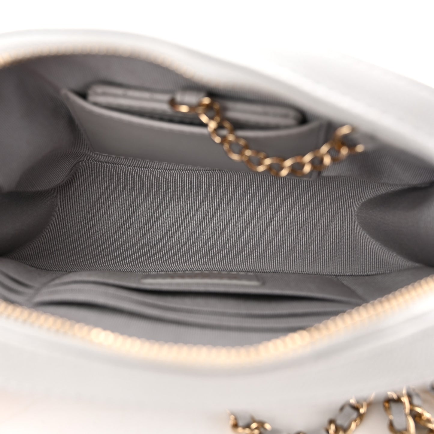 Caviar Quilted Camera Case Grey