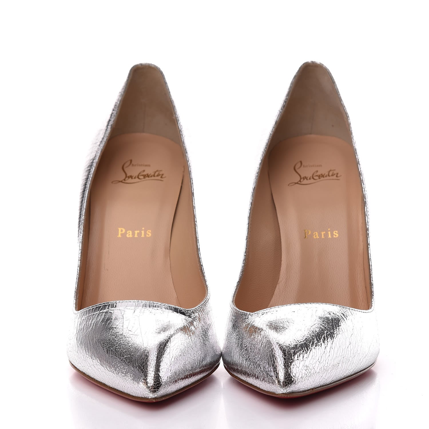 Christian Louboutin Broken Glass Corneille 100 Pumps 39 Silver 2 of 9