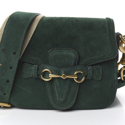 Gucci Suede Small Lady Shoulder Bag Green 6 of 8