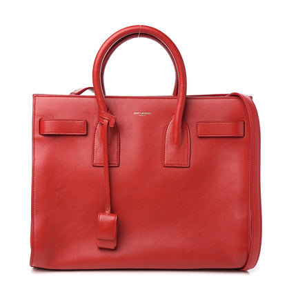 Saint Laurent Calfskin Small Sac De Jour Lipstick Red 1 of 10