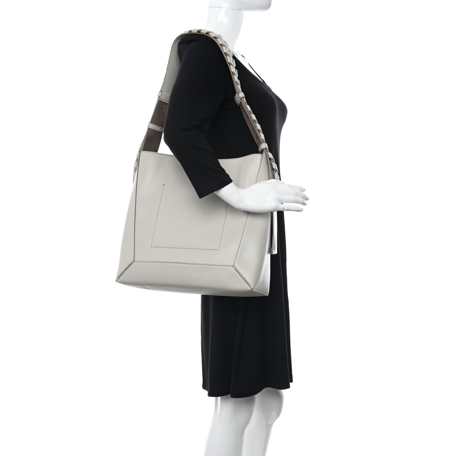 Stella McCartney Eco Alter Nappa Soft Medium Hobo White 2 of 9