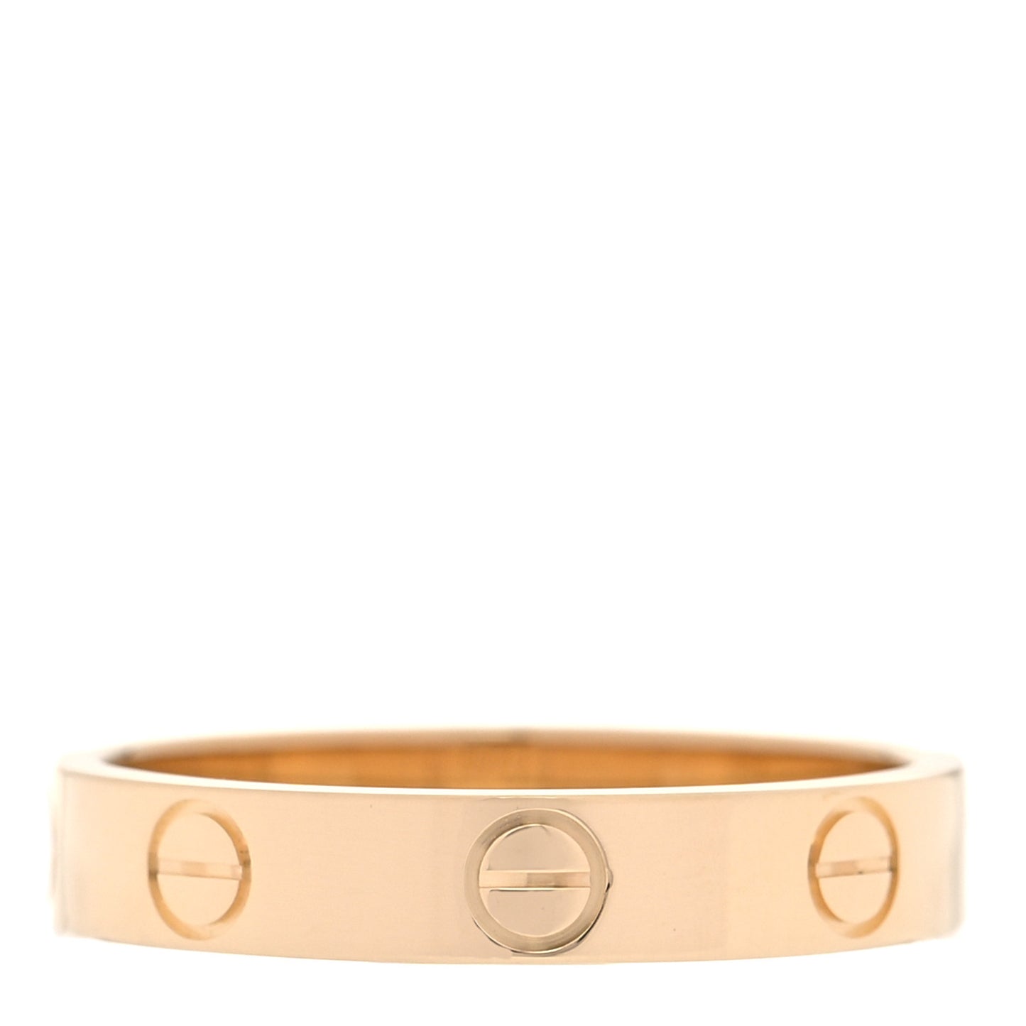 18K Yellow Gold 3.5mm LOVE Wedding Band Ring 53 6.5
