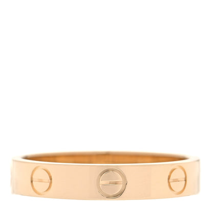 Cartier 18K Yellow Gold 3.5mm LOVE Wedding Band Ring 53 6.5 1 of 6