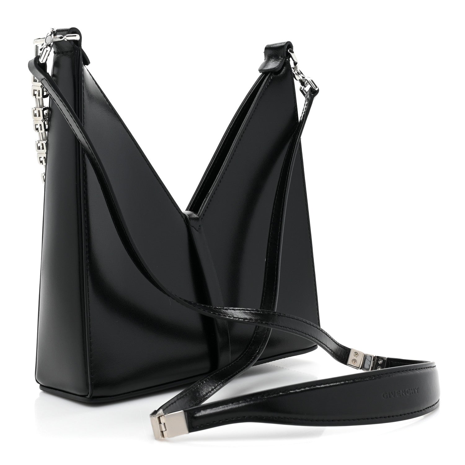 Givenchy Box Calfskin Mini Cut Out Shoulder Bag Black 3 of 10