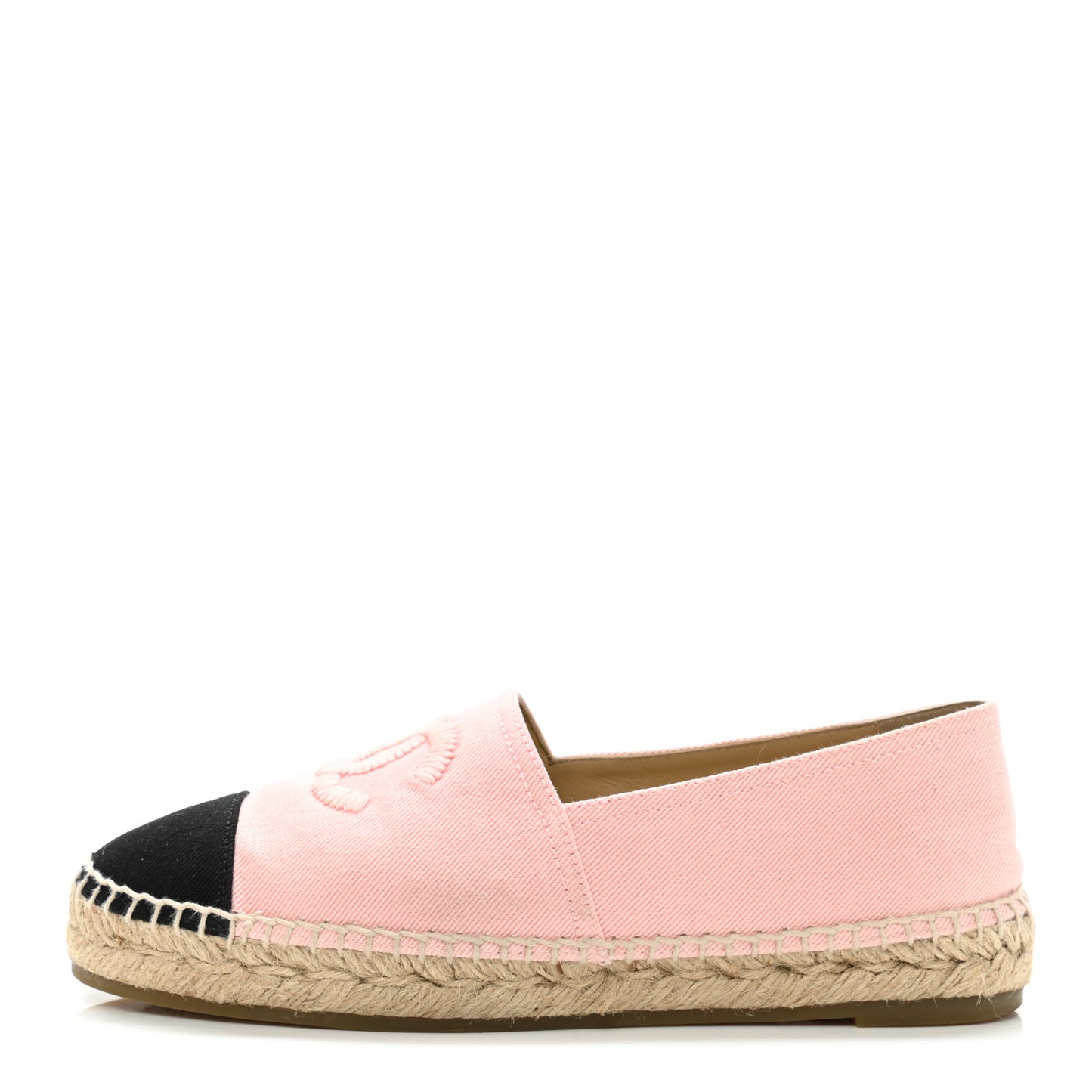 Denim Toile CC Espadrilles 39 Pink Black