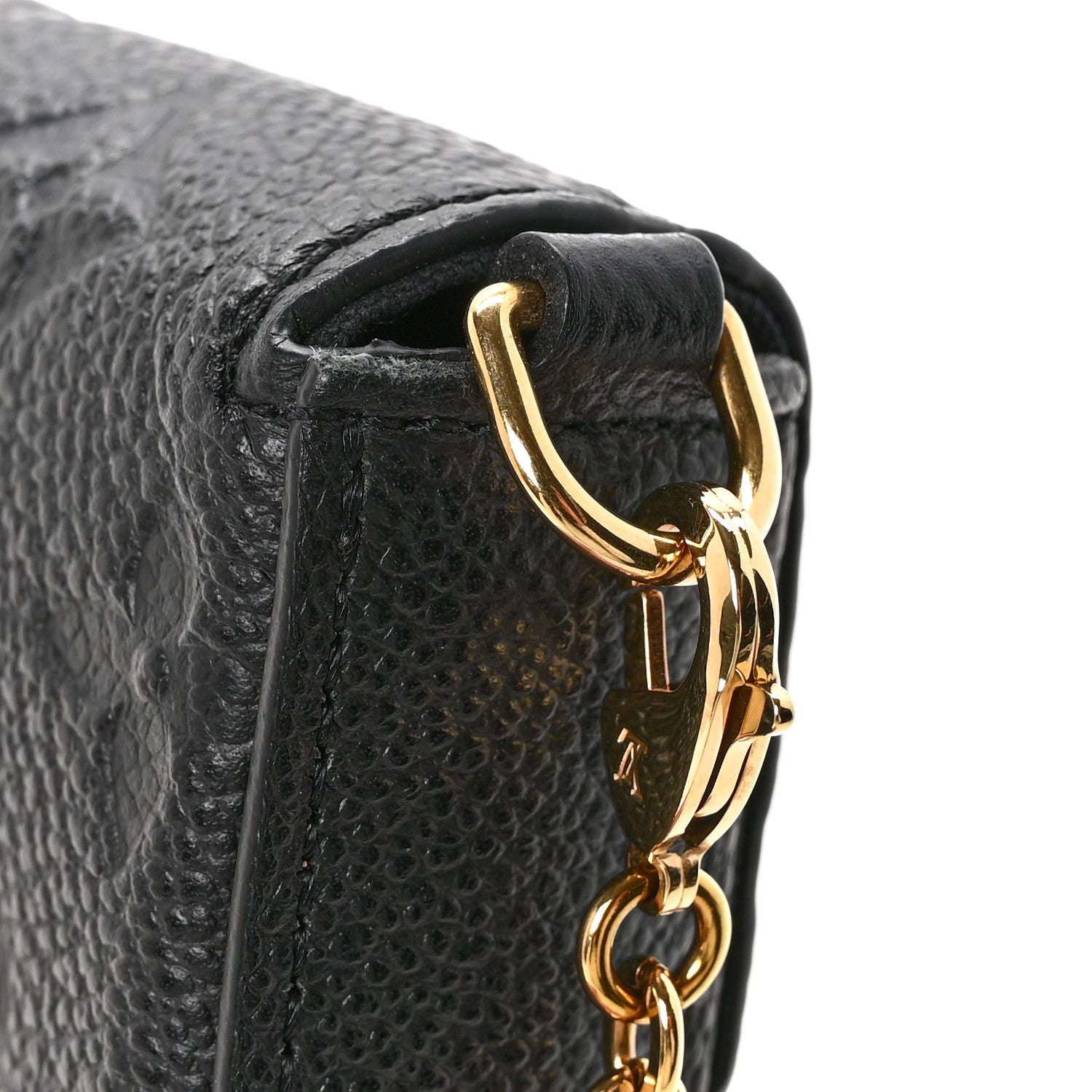 Louis Vuitton Empreinte Pochette Felicie Chain Wallet Black 11 of 15