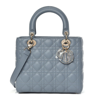 Christian Dior Lambskin Cannage Medium Lady Dior Cloud Blue 1 of 10