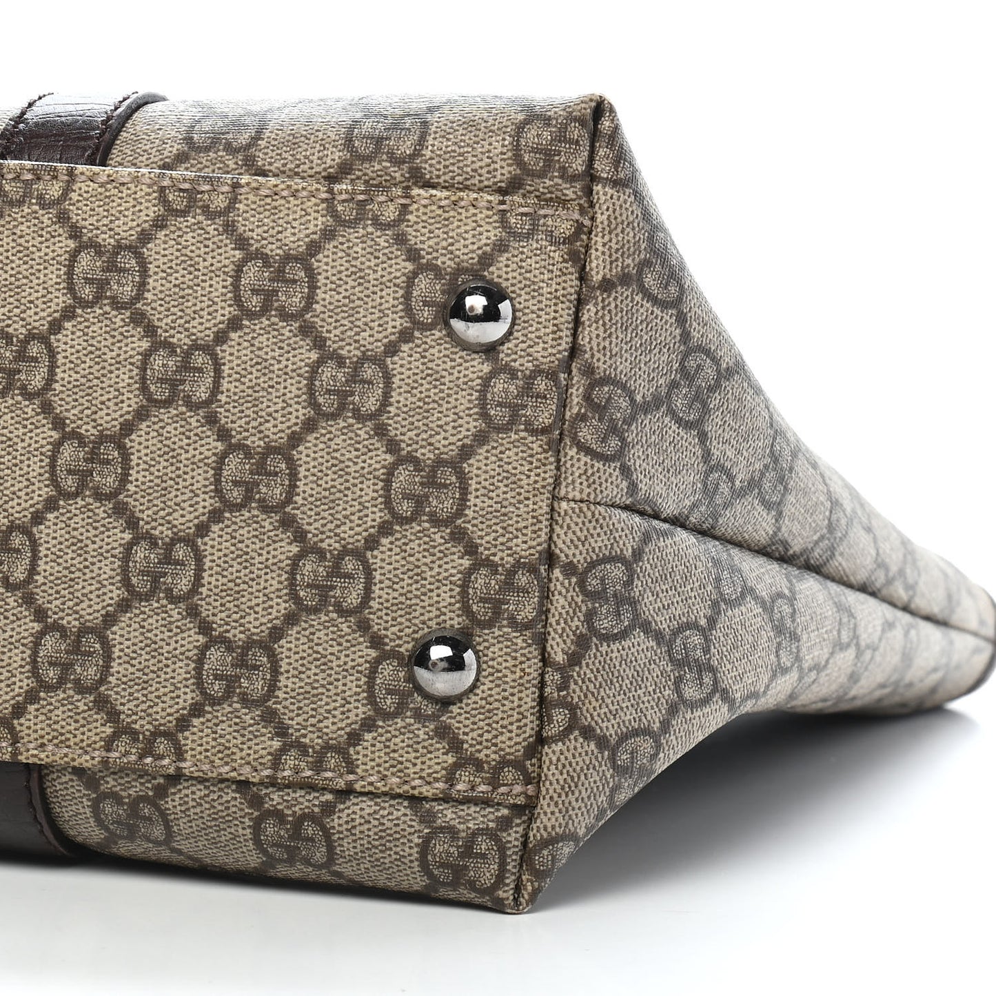 GG Plus Monogram Medium Joy Tote Dark Brown