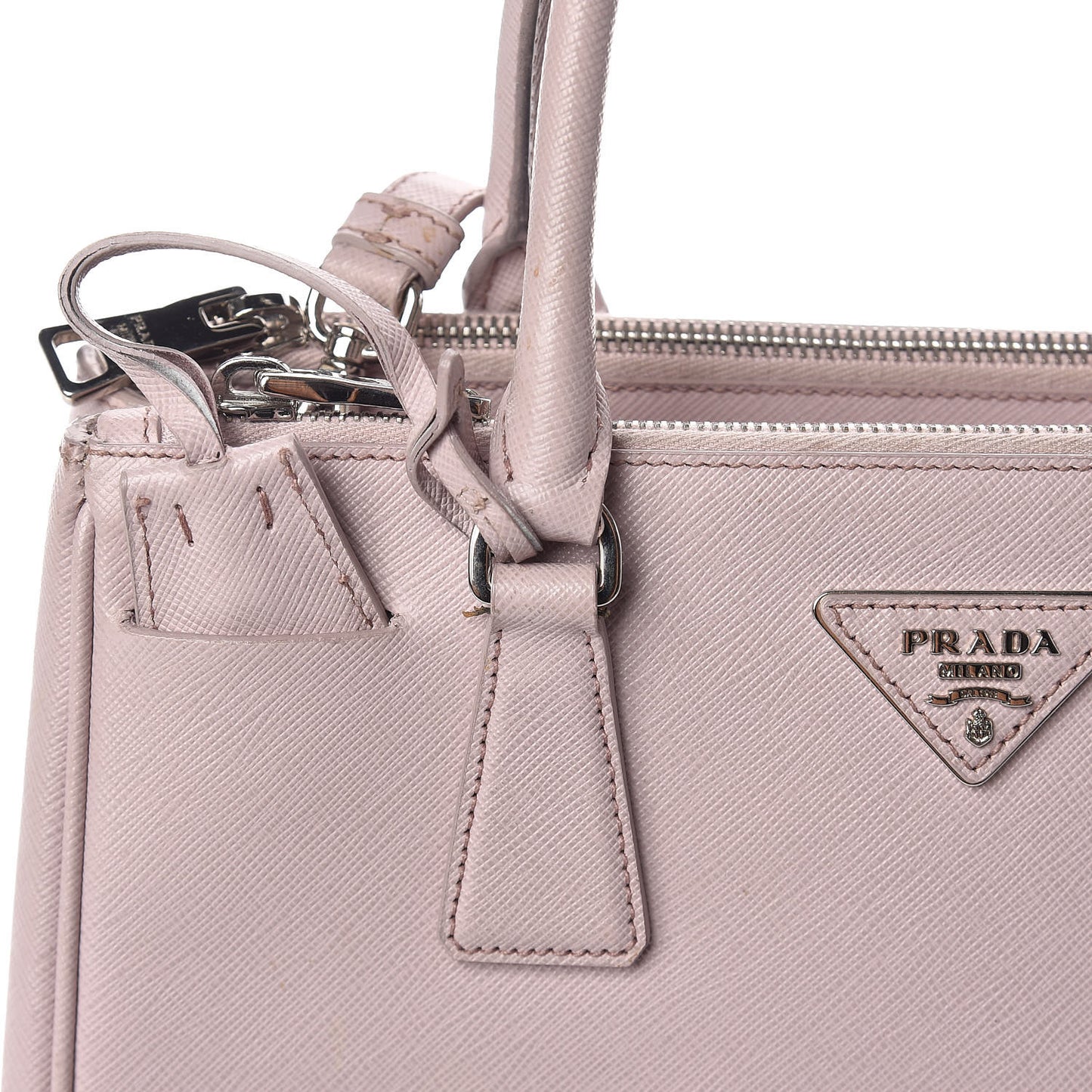 Saffiano Small Galleria Double Zip Tote Mughetto