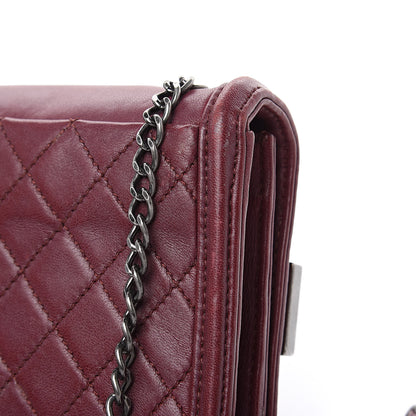 Chanel Lambskin Plexiglass Boy Brick Burgundy 12 of 17