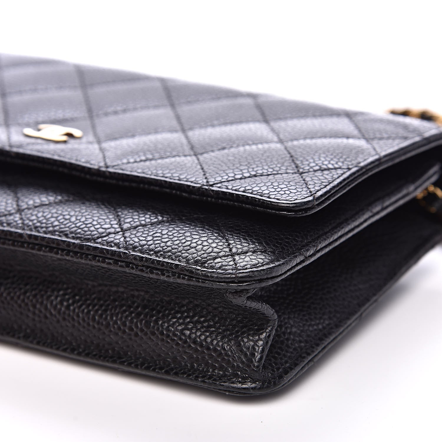 Chanel Caviar Quilted Wallet On Chain WOC Black 10 of 13